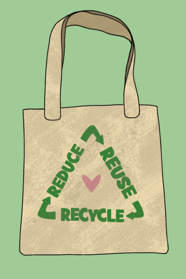 Using tote bags and reducing, reusing and recycling are great, small lifestyle changes to live more sustainably.