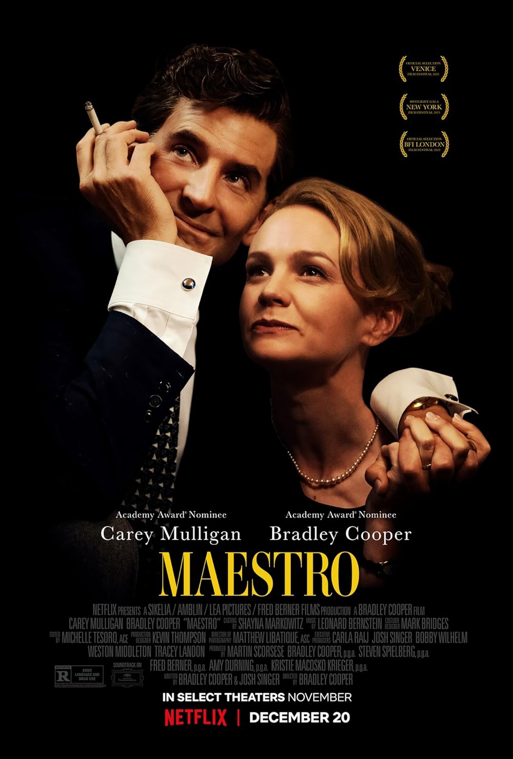 “Maestro” by Bradley Cooper, Steven Spielberg, Fred Berner, Amy Durning and Kristie Macosko Krieger, Producers