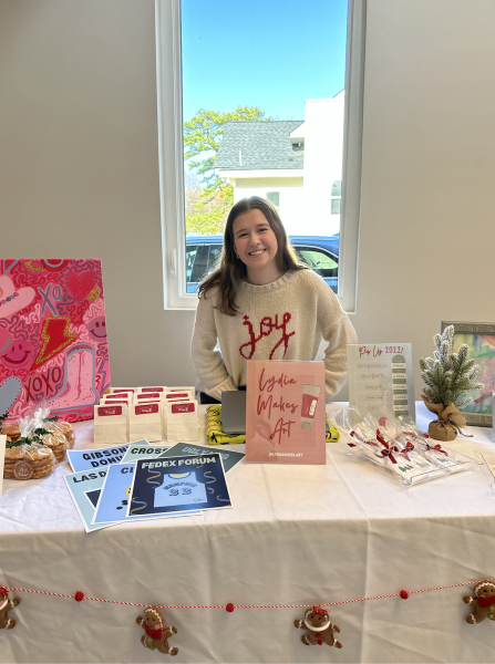 Lydia Ford sells her prints, paintings and tags at various pop up shops to attract more customers. She also creates holiday themed products that make great gifts for loved ones. 